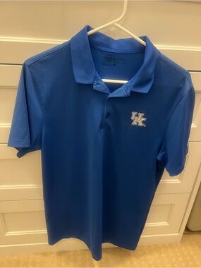 Men’s Nike Blue University of Kentucky Wildcats Polo Shirt-Size S